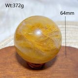 High Quality Healing Natural Crystal Golden Healer Sphere Polished Ball Mineral Reiki Ornament Home Decorations Room Decor Gift