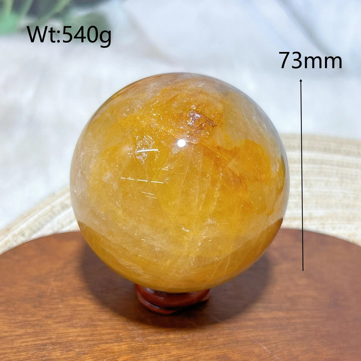 High Quality Healing Natural Crystal Golden Healer Sphere Polished Ball Mineral Reiki Ornament Home Decorations Room Decor Gift