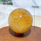 High Quality Healing Natural Crystal Golden Healer Sphere Polished Ball Mineral Reiki Ornament Home Decorations Room Decor Gift