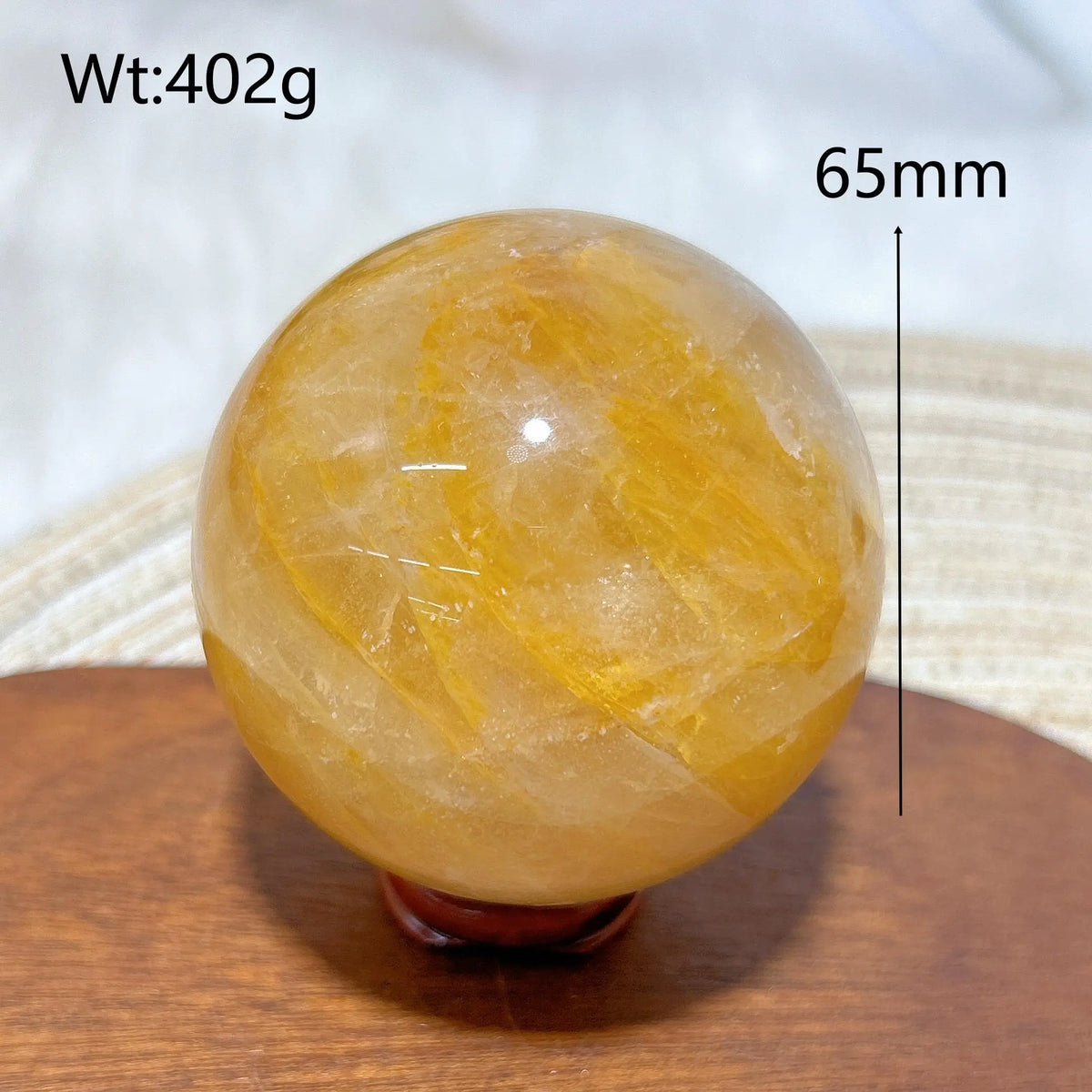 High Quality Healing Natural Crystal Golden Healer Sphere Polished Ball Mineral Reiki Ornament Home Decorations Room Decor Gift