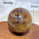 High Quality Healing Natural Crystal Golden Healer Sphere Polished Ball Mineral Reiki Ornament Home Decorations Room Decor Gift