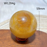 High Quality Healing Natural Crystal Golden Healer Sphere Polished Ball Mineral Reiki Ornament Home Decorations Room Decor Gift