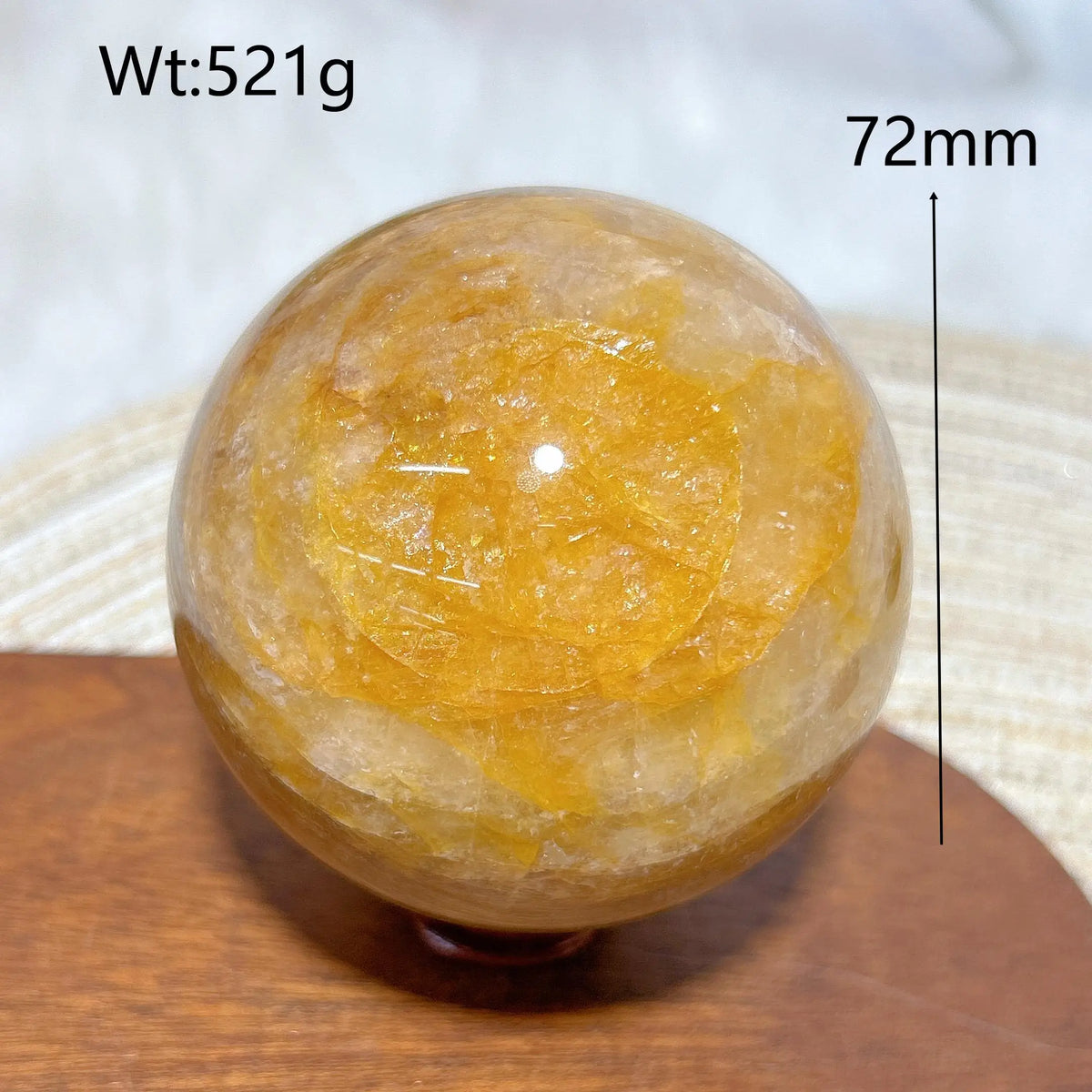 High Quality Healing Natural Crystal Golden Healer Sphere Polished Ball Mineral Reiki Ornament Home Decorations Room Decor Gift