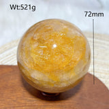High Quality Healing Natural Crystal Golden Healer Sphere Polished Ball Mineral Reiki Ornament Home Decorations Room Decor Gift
