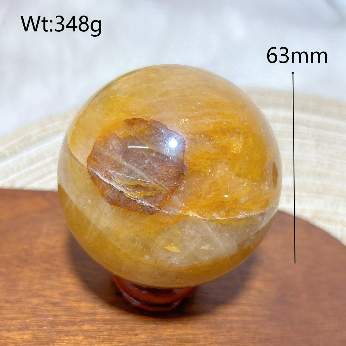 High Quality Healing Natural Crystal Golden Healer Sphere Polished Ball Mineral Reiki Ornament Home Decorations Room Decor Gift