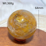 High Quality Healing Natural Crystal Golden Healer Sphere Polished Ball Mineral Reiki Ornament Home Decorations Room Decor Gift