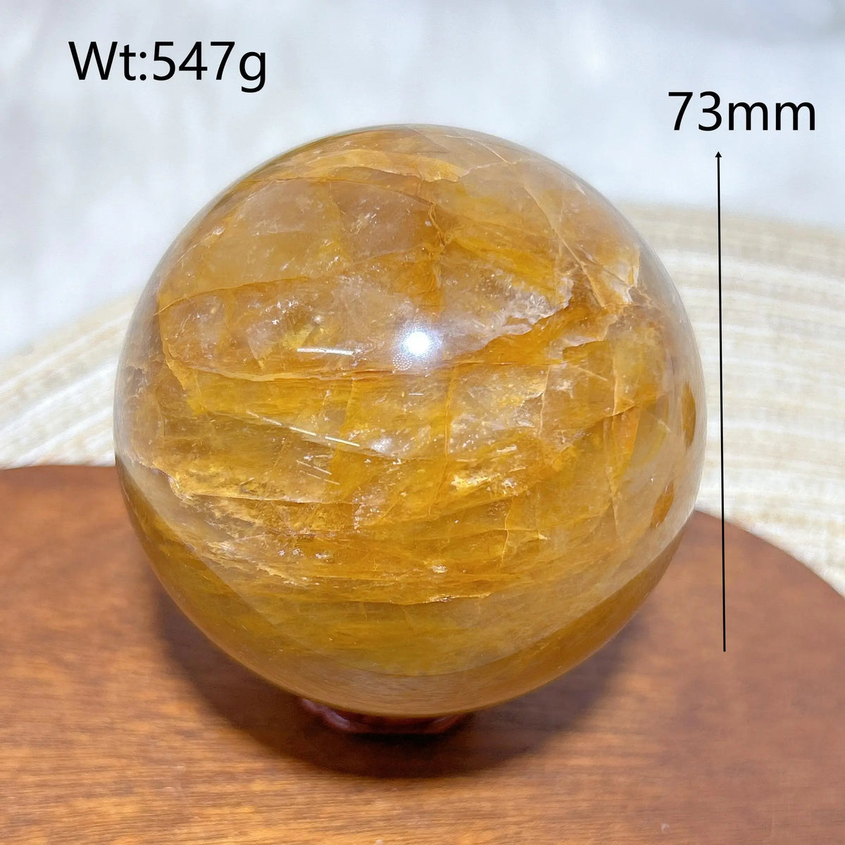 High Quality Healing Natural Crystal Golden Healer Sphere Polished Ball Mineral Reiki Ornament Home Decorations Room Decor Gift