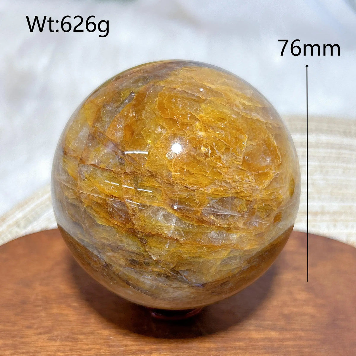 High Quality Healing Natural Crystal Golden Healer Sphere Polished Ball Mineral Reiki Ornament Home Decorations Room Decor Gift