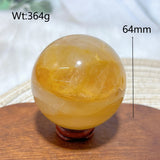 High Quality Healing Natural Crystal Golden Healer Sphere Polished Ball Mineral Reiki Ornament Home Decorations Room Decor Gift