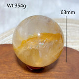 High Quality Healing Natural Crystal Golden Healer Sphere Polished Ball Mineral Reiki Ornament Home Decorations Room Decor Gift