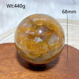 High Quality Healing Natural Crystal Golden Healer Sphere Polished Ball Mineral Reiki Ornament Home Decorations Room Decor Gift