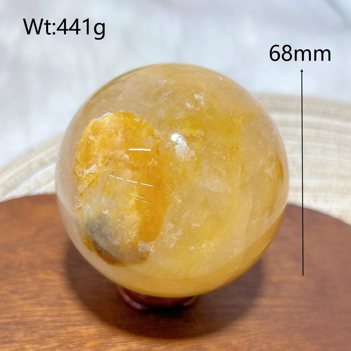 High Quality Healing Natural Crystal Golden Healer Sphere Polished Ball Mineral Reiki Ornament Home Decorations Room Decor Gift