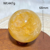 High Quality Healing Natural Crystal Golden Healer Sphere Polished Ball Mineral Reiki Ornament Home Decorations Room Decor Gift