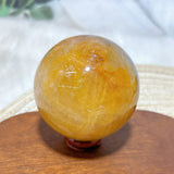 High Quality Healing Natural Crystal Golden Healer Sphere Polished Ball Mineral Reiki Ornament Home Decorations Room Decor Gift