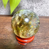 High Quality Natural Crystals Smokey Citrine Quartz Rainbow Sphere Cute Size Carckle Ball  Giftgift