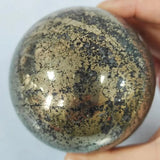 High Quality Natural Pyrite Sphere Ball, Crystal Ball Polished Stone Mineral Collection Gemstones For Home Decor Gift