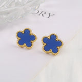 Hot Sale Stainless Steel Laser Five Leaf Flower Petal Adjustable Clover Bracelet Classic for Woman Girl Brand Jewelry Party Gift