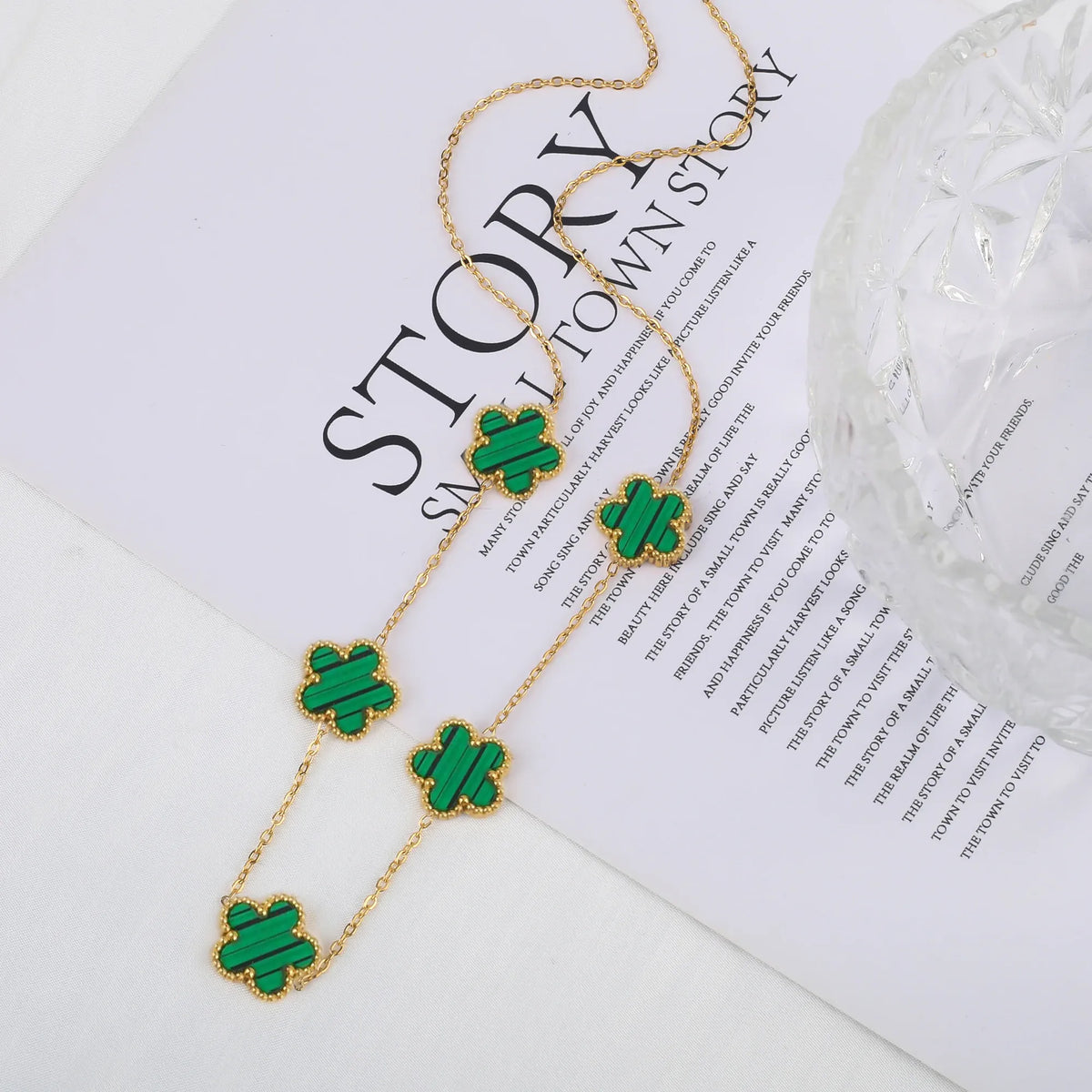 Hot Sale Stainless Steel Laser Five Leaf Flower Petal Adjustable Clover Bracelet Classic for Woman Girl Brand Jewelry Party Gift