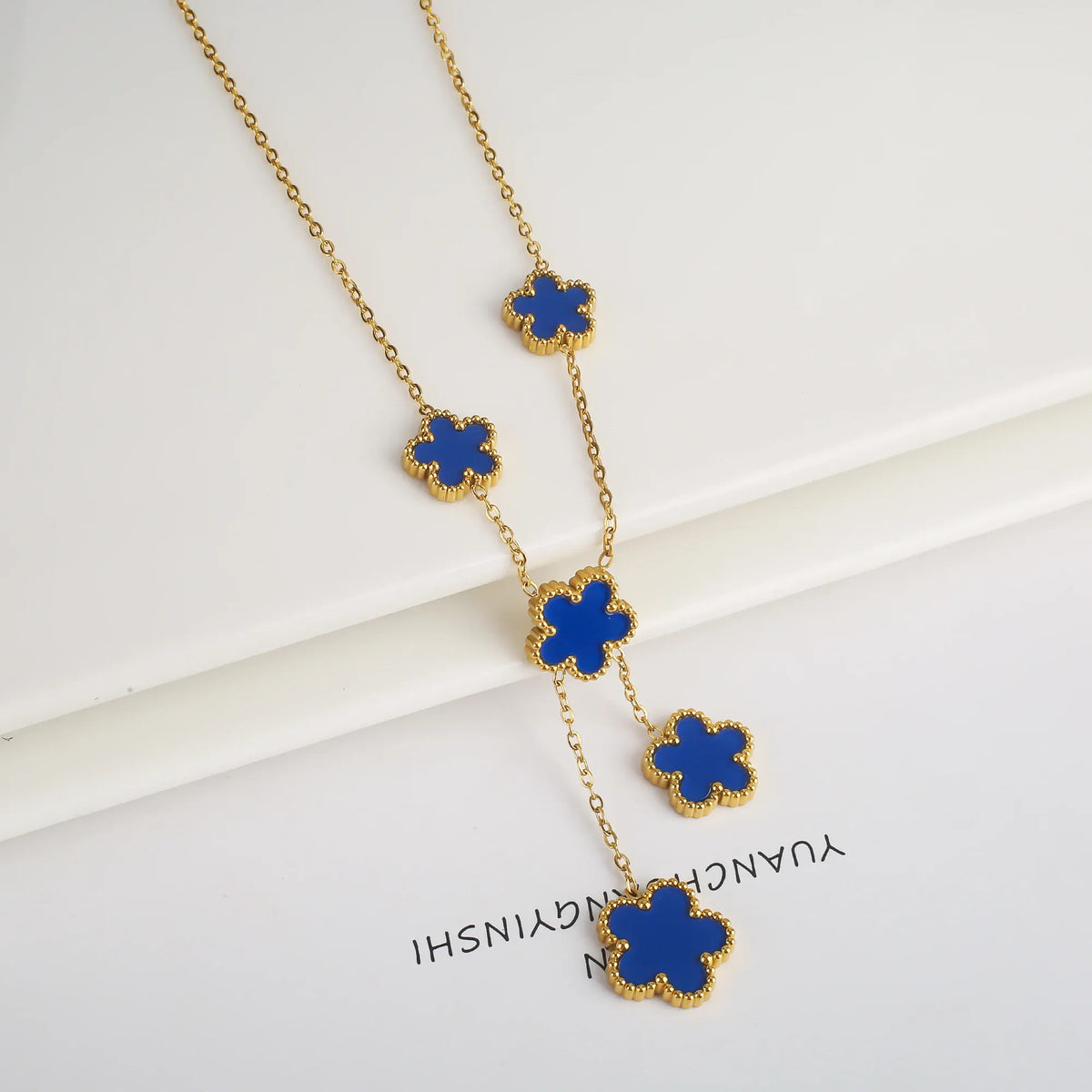 Hot Sale Stainless Steel Laser Five Leaf Flower Petal Adjustable Clover Bracelet Classic for Woman Girl Brand Jewelry Party Gift