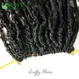 Human Hair Boho Locs Crochet Hair Pre Looped Crochet Boho Dreadlocks Human Hair Curly Ends Braiding Hair Extensions