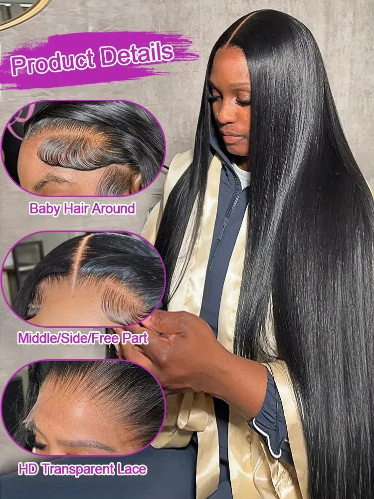 Human Hair Wigs On Clearance Sale 13x4 13x6 Hd Lace Glueless 100 Human Hair 40 46 Inch Bone Straight Vietnamese Hair For Women