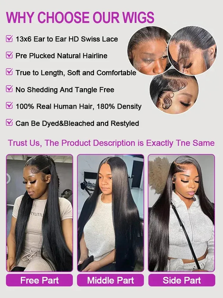 Human Hair Wigs On Clearance Sale 13x4 13x6 Hd Lace Glueless 100 Human Hair 40 46 Inch Bone Straight Vietnamese Hair For Women