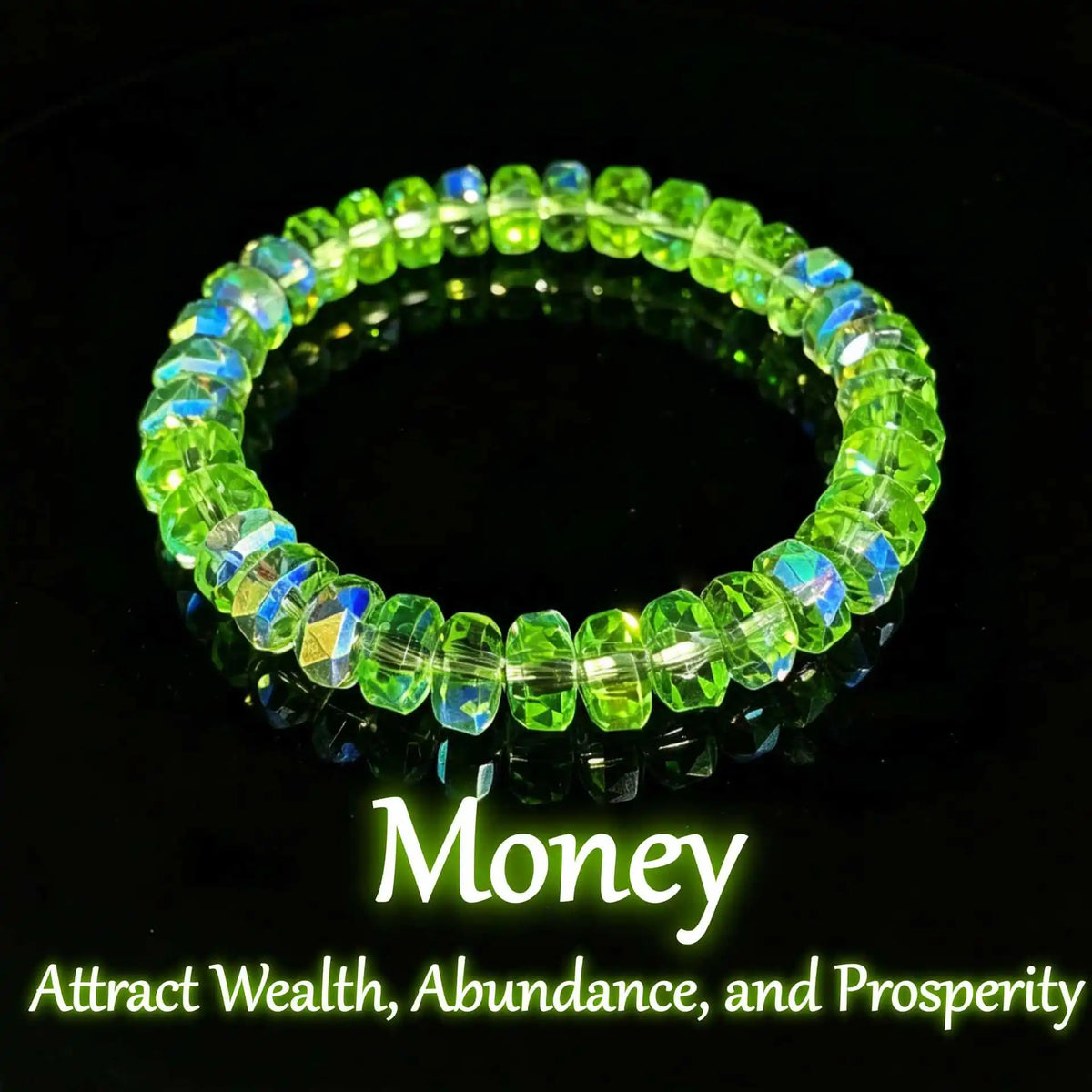 Icy Transparent Aurora Crystal Stretch Bracelet Healing Shimmer Beaded Bracelets Stackable Summer Layering Jewelry Gift Women
