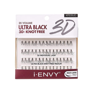 iENVY 2x Volume Ultra Black 3D Knot Free Lashes - KPE05UD