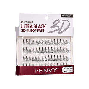 iENVY 2x Volume Ultra Black 3D Knot Free Lashes - KPE06UD