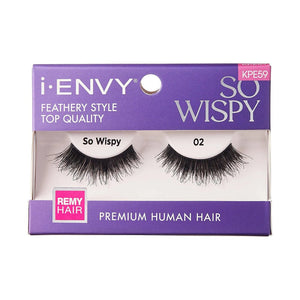 iEnvy by Kiss Wispy Style Premium Human Hair Lashes - KPE59