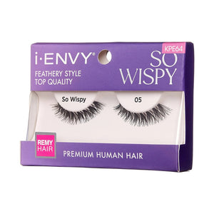 iEnvy by Kiss Wispy Style Premium Human Hair Lashes - KPE64