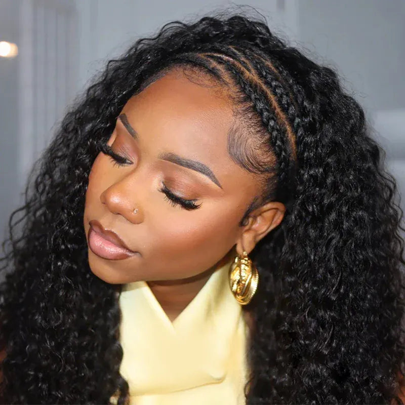 ISEE Crochet Hair Water Wave Human Hair for Boho Braids with Miracle Knots – Soft Waves Time-Saving Install
