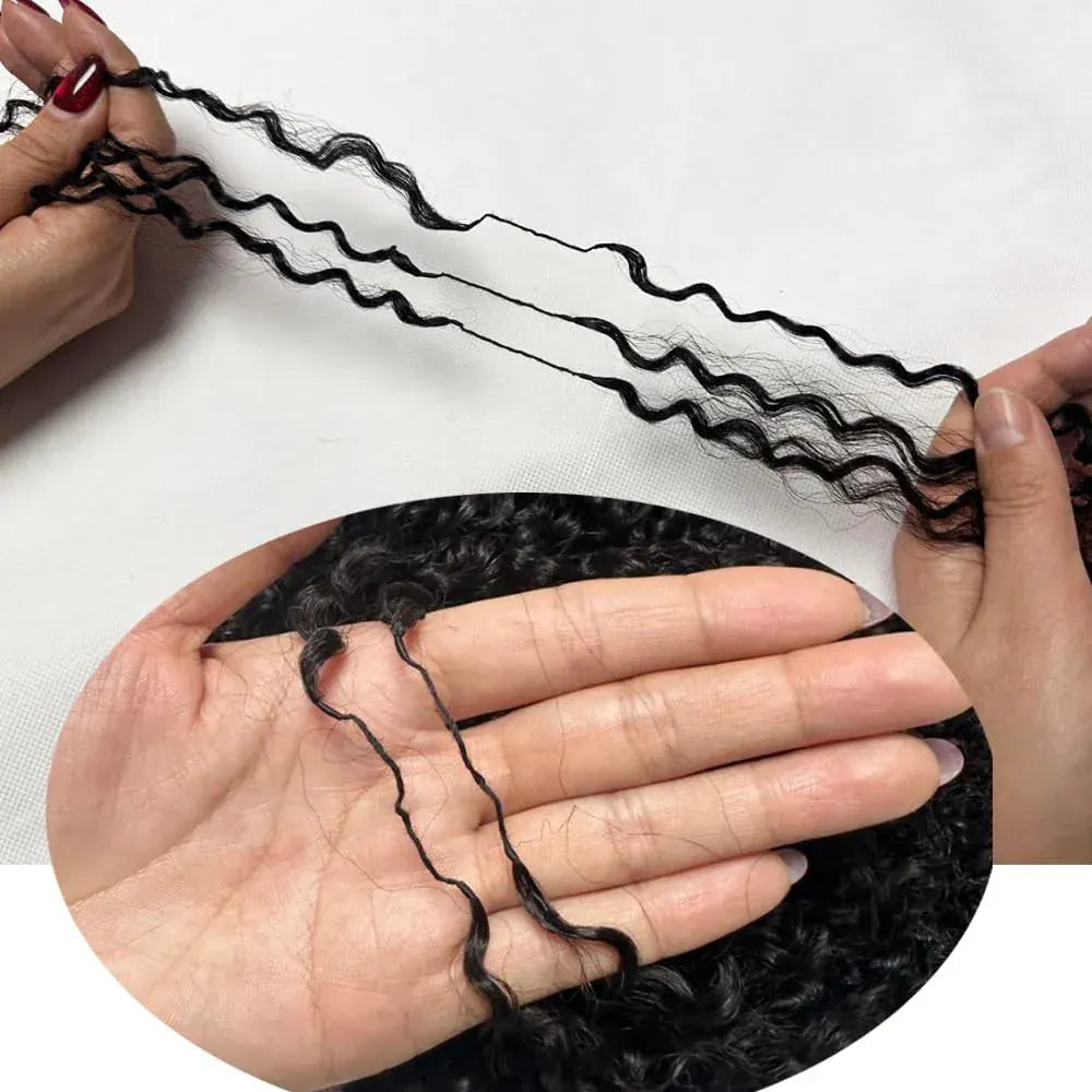 ISEE Crochet Hair Water Wave Human Hair for Boho Braids with Miracle Knots – Soft Waves Time-Saving Install