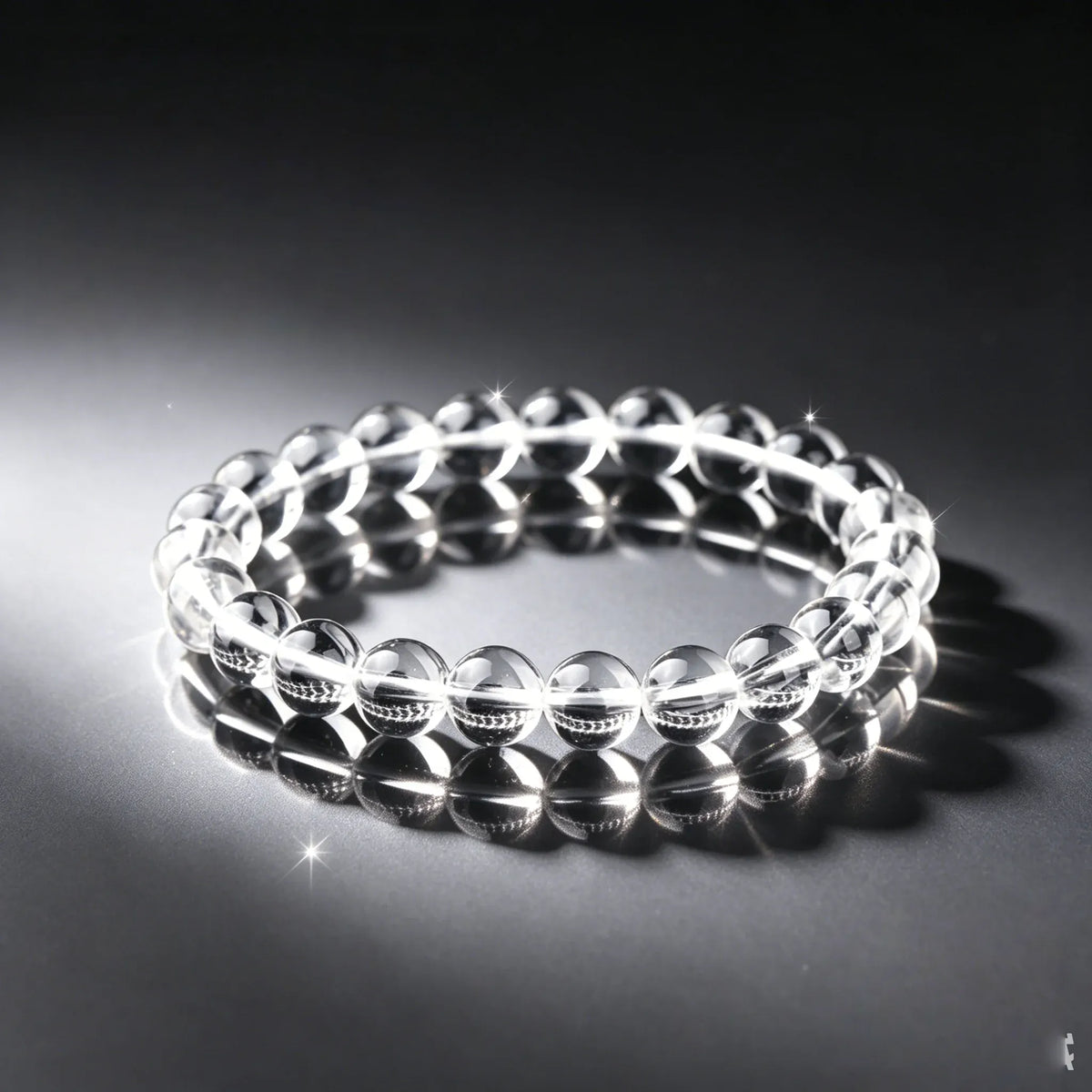 JD 7A High Quality Natural White Crystal Bracelet Genuine Clear Quartz Stone Handmade Elastic Wristband for Daily Wear
