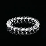 JD 7A High Quality Natural White Crystal Bracelet Genuine Clear Quartz Stone Handmade Elastic Wristband for Daily Wear