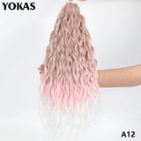 Jessica Hair Deep Wavy Twist Synthetic Crochet Hair Curly Hair Crochet Braids High Temperature Fiber Braiding Hair Extensions
