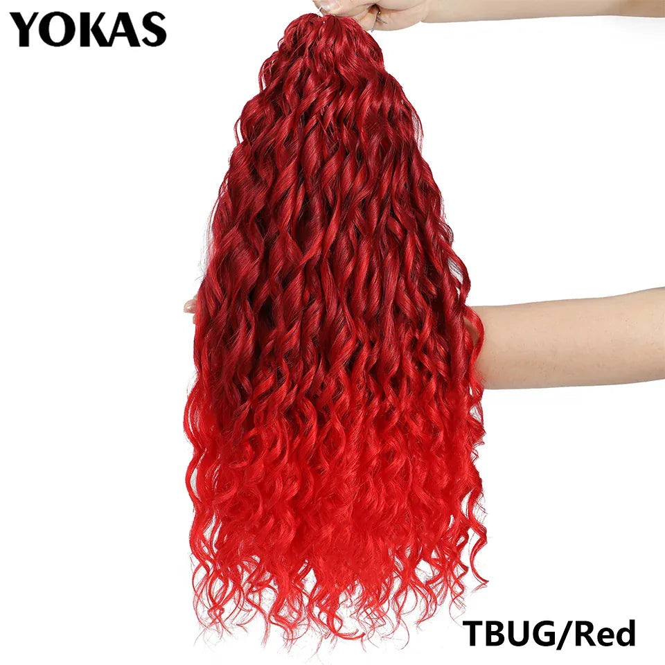 Jessica Hair Deep Wavy Twist Synthetic Crochet Hair Curly Hair Crochet Braids High Temperature Fiber Braiding Hair Extensions