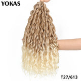 Jessica Hair Deep Wavy Twist Synthetic Crochet Hair Curly Hair Crochet Braids High Temperature Fiber Braiding Hair Extensions
