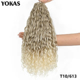Jessica Hair Deep Wavy Twist Synthetic Crochet Hair Curly Hair Crochet Braids High Temperature Fiber Braiding Hair Extensions