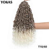 Jessica Hair Deep Wavy Twist Synthetic Crochet Hair Curly Hair Crochet Braids High Temperature Fiber Braiding Hair Extensions