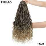 Jessica Hair Deep Wavy Twist Synthetic Crochet Hair Curly Hair Crochet Braids High Temperature Fiber Braiding Hair Extensions