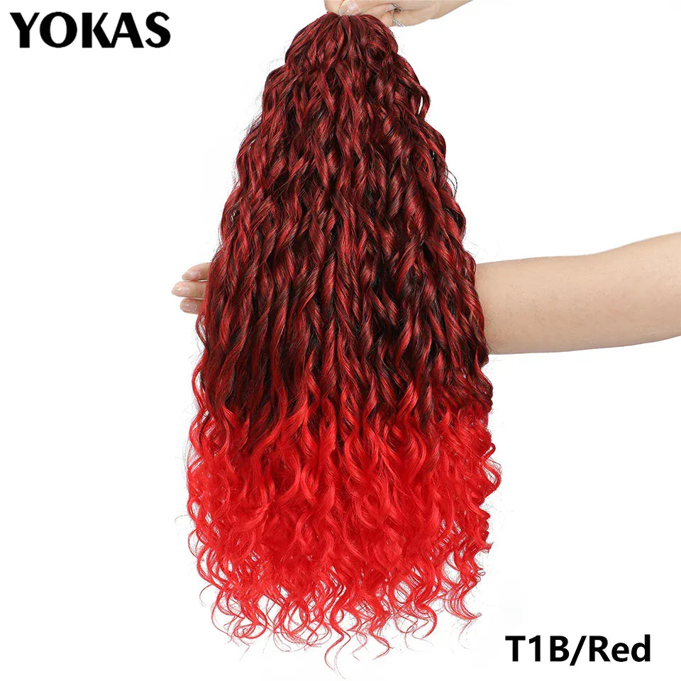 Jessica Hair Deep Wavy Twist Synthetic Crochet Hair Curly Hair Crochet Braids High Temperature Fiber Braiding Hair Extensions