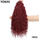 Jessica Hair Deep Wavy Twist Synthetic Crochet Hair Curly Hair Crochet Braids High Temperature Fiber Braiding Hair Extensions