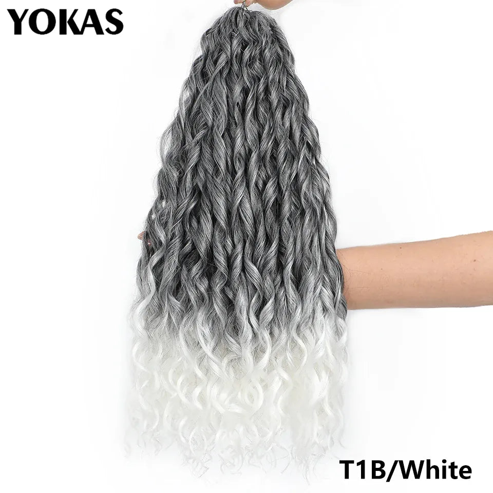 Jessica Hair Deep Wavy Twist Synthetic Crochet Hair Curly Hair Crochet Braids High Temperature Fiber Braiding Hair Extensions