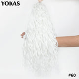 Jessica Hair Deep Wavy Twist Synthetic Crochet Hair Curly Hair Crochet Braids High Temperature Fiber Braiding Hair Extensions
