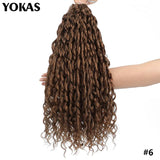 Jessica Hair Deep Wavy Twist Synthetic Crochet Hair Curly Hair Crochet Braids High Temperature Fiber Braiding Hair Extensions