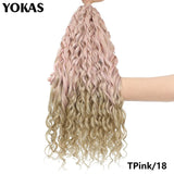 Jessica Hair Deep Wavy Twist Synthetic Crochet Hair Curly Hair Crochet Braids High Temperature Fiber Braiding Hair Extensions