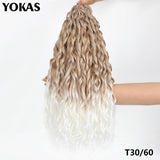 Jessica Hair Deep Wavy Twist Synthetic Crochet Hair Curly Hair Crochet Braids High Temperature Fiber Braiding Hair Extensions