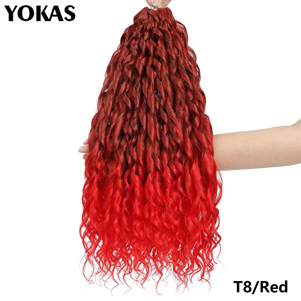 Jessica Hair Deep Wavy Twist Synthetic Crochet Hair Curly Hair Crochet Braids High Temperature Fiber Braiding Hair Extensions