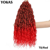 Jessica Hair Deep Wavy Twist Synthetic Crochet Hair Curly Hair Crochet Braids High Temperature Fiber Braiding Hair Extensions